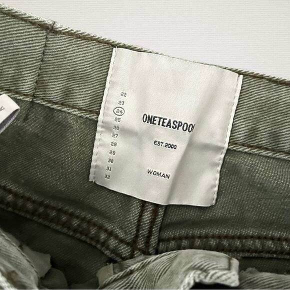 One X One Teaspoon Womens Skinny Jeans 25 Freebird High Waist Rigid Distressed - Picture 3 of 12